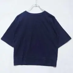 無印良品 無地 ショート丈 Tシャツ 半袖 ブラック （XS）のサムネイル