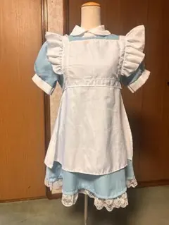 アリス風ワンピース コスプレ衣装 エプロン付き 女性Mサイズ