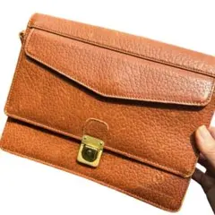 VINTAGE Leather bag ミラショーン 本革 クラッチ バッグ