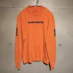 PEARLY GATES パーリーゲイツ 長袖 ニット ゴルフウェア オレンジ