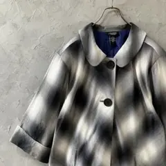 希少サイズ　ヴィンテージ　ジャケット　オンブレ　七分袖　オーバーサイズ　LO31