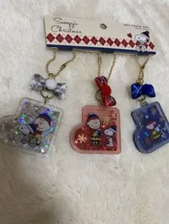 USJ★クリスマススヌーピー 長靴 キーチェーンセット 新品