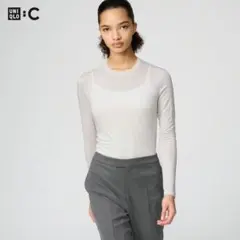 【ほぼ新品】UNIQLO 極暖ヒートテックカシミヤブレンドクルーネックT