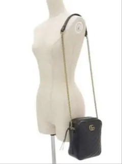 ⭐︎GUCCI⭐︎GGマーモント ショルダーバッグ ブラック