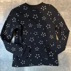 美品　アニエスベー　子供　星　黒　長袖カットソー 12ans（140〜150）