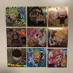 ワンピース ウエハースシール　ホログラム　9枚セット