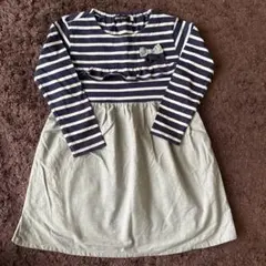 BeBe ボーダーワンピース　110cm