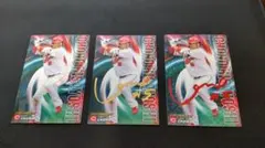 プロ野球チップス　カルビー　2019 広島カープ　長野　金　赤　サインカード