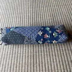 和風パッチワークデザイン ロング枕