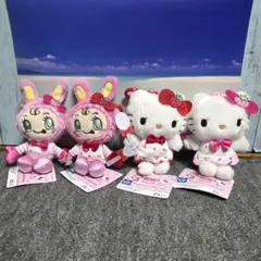 メゾピアノ ハローキティ くりっぴぃ ぬいぐるみ 全4種コンプリート メゾピアノ ハローキティ くりっぴぃ ぬいぐるみ 全4種コンプリート