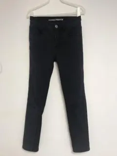 裏起毛ブラックカジュアルパンツ