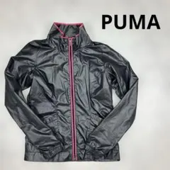 PUMA ジャージ　ジャケット　長袖　黒　濃グレー　ピンク　Ｓ　メッシュ