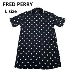 FRED PERRY ドット柄 半袖シャツ ワンピース　春夏コーデのサムネイル