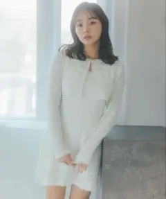 snidel カーデセットカットレースワンピース