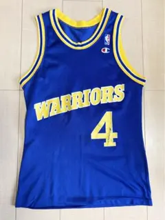 【希少】90s Champion NBA ウォリアーズ クリス・ウェバー ユニのサムネイル