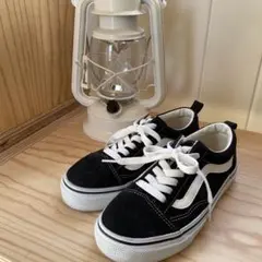 Vans Old Skool ブラックスニーカー　22cm
