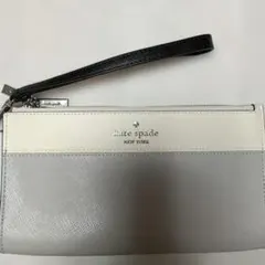 kate spade フラグメントケース ホワイト/グレー
