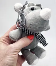 サイ アニマルチャーム マフラー 冬バージョン キーリング バックチャーム