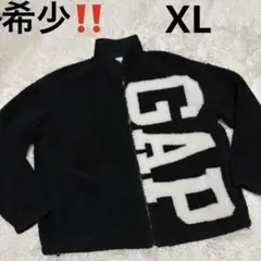 GAP ギャップ　ボア アウター フリース ジャケット ビックロゴ　サイズXL