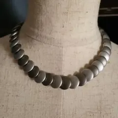 シルバー 円形ネックレス