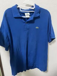 LACOSTE 青 半袖 ポロシャツ