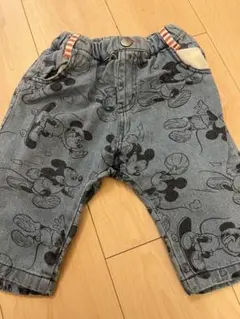 BREEZE ミッキーマウス柄 デニムパンツ 80