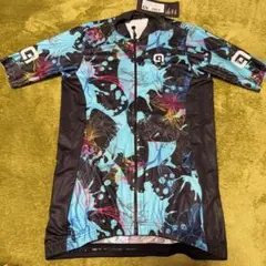 【新品・未使用】サイクルジャージ　レディース　ALE XS 柄物 ブルーのサムネイル