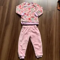 フリース パジャマ 上下セット 110cm