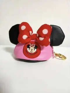 ディズニー ミニーマウス イヤーハットキーチェーン　コインケース キーホルダー