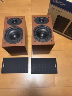 DENON SC-M41 ブックシェルフスピーカー ペア 元箱・サランネット付きのサムネイル