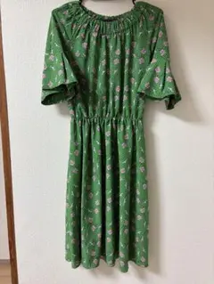 GU×UNDERCOVER ワンピース　アンダーカバー　コラボ 昭和　レトロ　柄