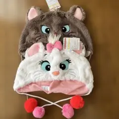 ディズニー　おしゃれキャット　ベルリオーズ　マリー　ファンキャップ　もこもこ