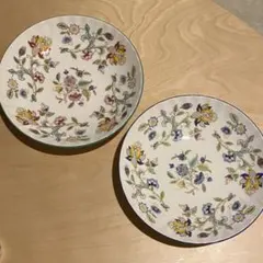 MINTON 花柄 ハドンホール φ17cm丸皿2枚セットのサムネイル