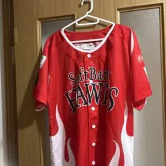 SoftBank Hawks ユニフォーム 赤　かちどきレッド