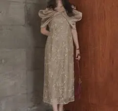 Callarus 結婚式 お呼ばれ オフショル パーティードレス