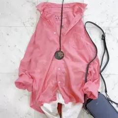 極美品✨フランクアンドアイリーン　ルーク　コットンボイル　ピンク　ゆったり　長袖