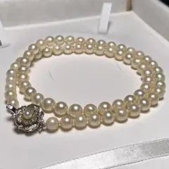 テリ○✨あこや本真珠 パールネックレス SV刻印あり 6.5-6.8mm - メルカリ