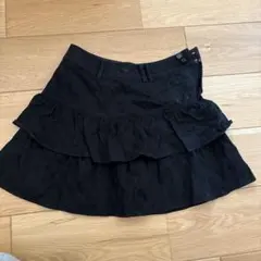 BURBERRY BLUE LABEL ブラックフレアスカート 36 スカート