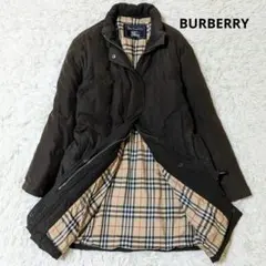 BURBERRY ダウンロングコート 40 ノバチェックキルティングダウンコート BURBERRY ダウンロングコート 40 ノバチェックキルティング