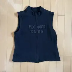 PICONE CLUB ジップアップベスト 黒II