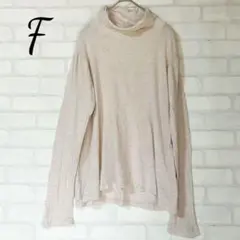 サマンサモスモス ライトベージュ 薄手タートルネックニット F※使用感あり