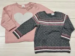 H&M 長袖ニット 2点セット　6-9M