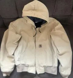 カーハートCarhartt アクティブジャケット(フード付)ベージュ　茶色　 M