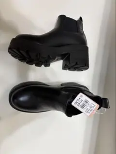 新品Sサイズ★エスペランサ ★ブラック サイドゴアブーツ