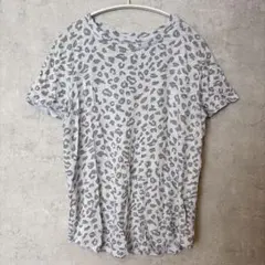 オールドネイビー Ｔシャツ クルーネック ヒョウ柄 Ｍ 白灰色 綿 カジュアルのサムネイル