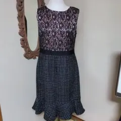 ワンピース　ジャンバースカート　袖なしワンピース