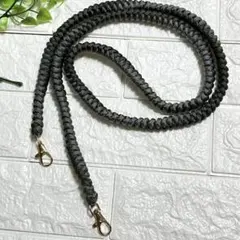 グレー×グリーン　スマホショルダーショルダーストラップ約135cm〈A-10〉