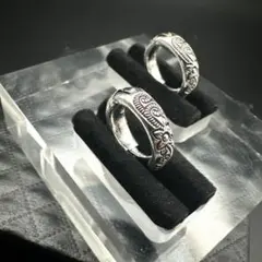 シンプル ハワイアン ジュエリー フープピアス シルバー 両耳 p004ia