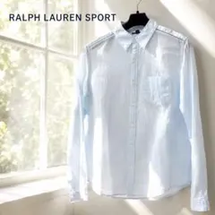RALPH LAUREN SPORT シアーシャツ 水色 7 冷房対策のサムネイル