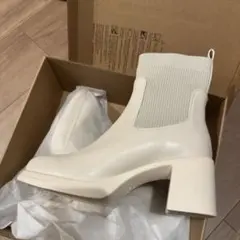新品　Oriental Traffic ホワイトショートブーツ